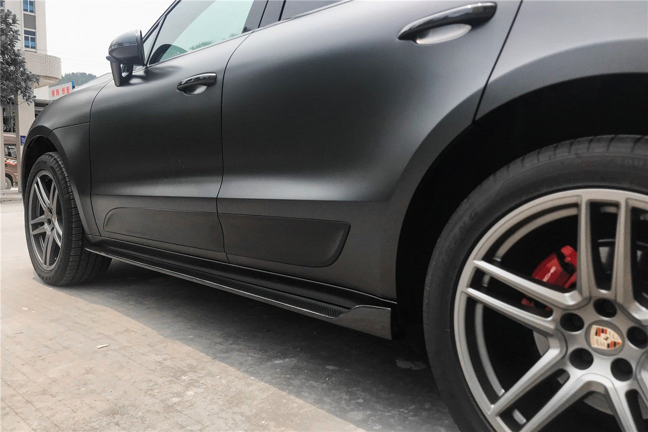 2018 - 2021 Porsche Macan TA Style Carbon Fiber Side Skirts